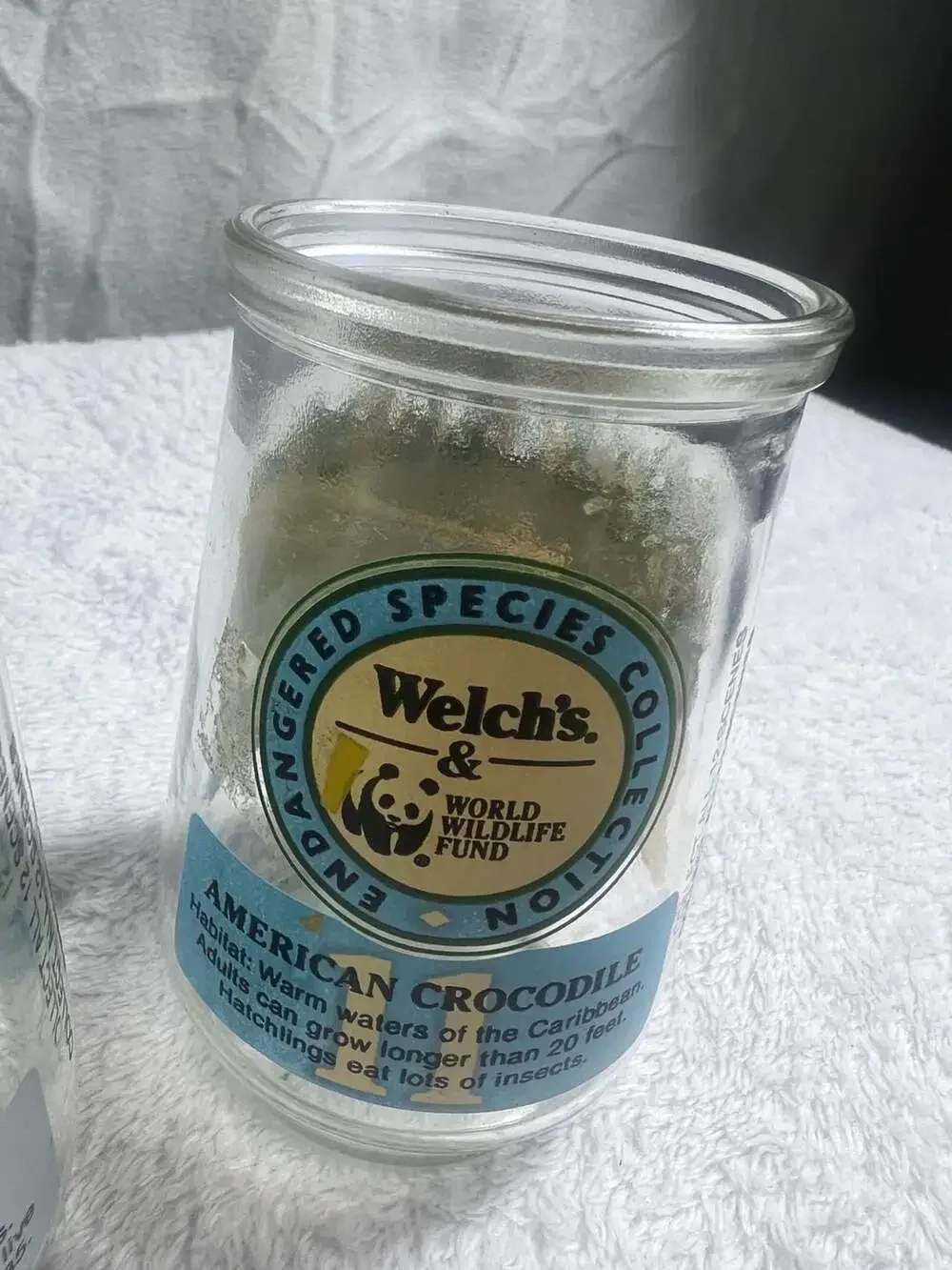 Set of 6 Vintage Welch's Jelly Jar Glasses Featuring Animals and Characters